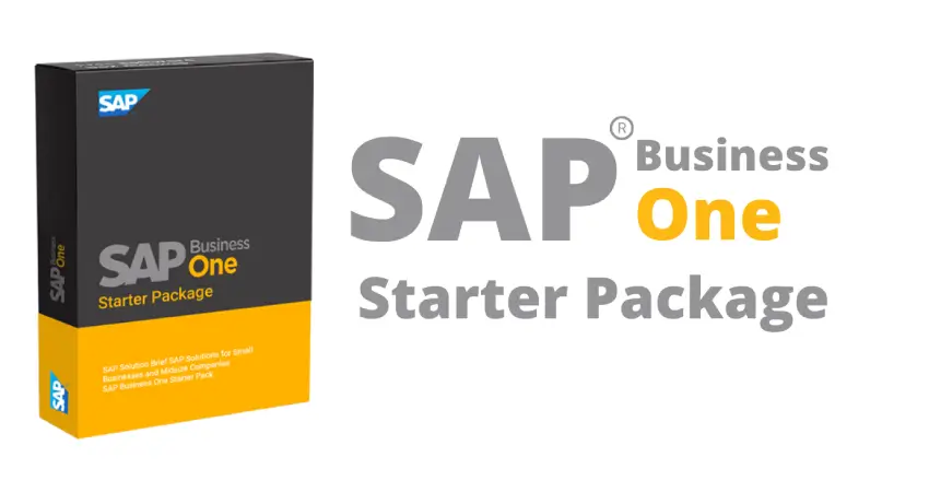 Introducing SAP Business One Starter Package - A Unique Product Offering For Indian MSME’s