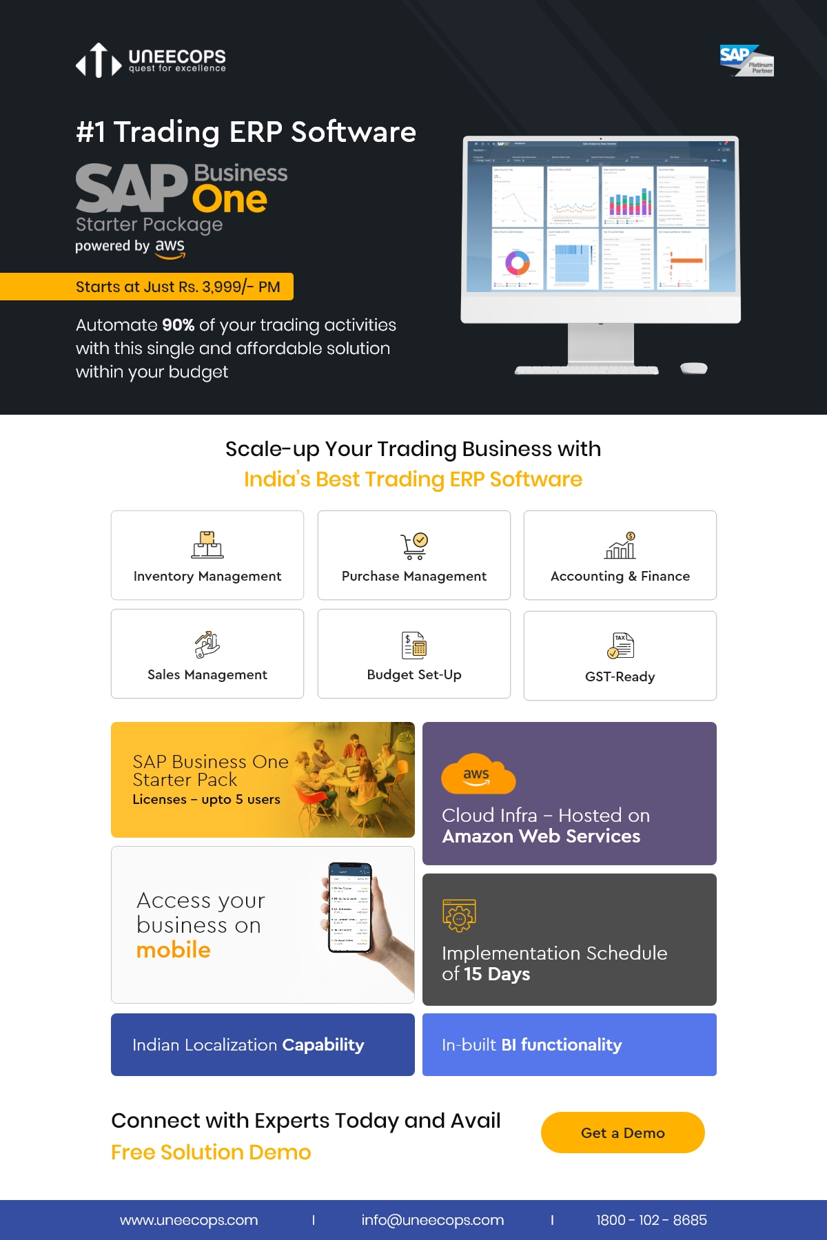Why Starter Package is the Best ERP for Your Trading Business? Uneecops